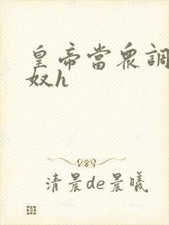 皇帝当众调教床奴h