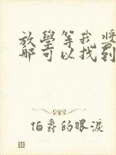 放学等我酱子贝哪可以找到