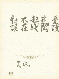 对不起我爱你小说在线阅读封面