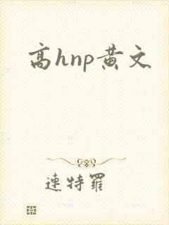 高hnp黄文