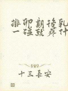 排卵期后乳头痛一碰就疼什么原因造成的封面