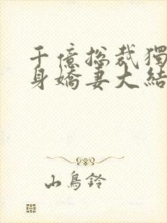 千亿总裁独宠替身娇妻大结局