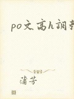 po文高h调教