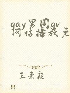 gay男同gv网站播放免费