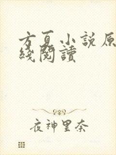 方夏小说原著在线阅读
