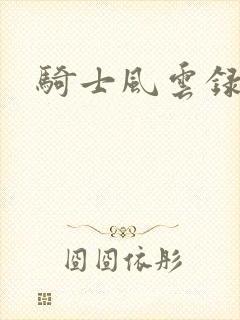 骑士风云录封面