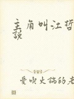 主角叫江哲的小说