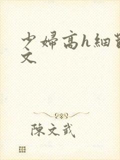 少妇高h细节爽文