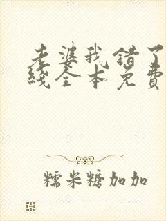 老婆我错了 在线全本免费阅读