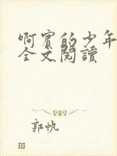 啊宾的少年在线全文阅读