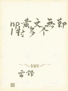 np黄文无节操1对多个封面