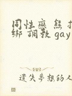 同性恋 熊 捆绑 调教 gay japan