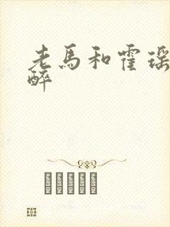 老马和霍瑶瑶喝醉