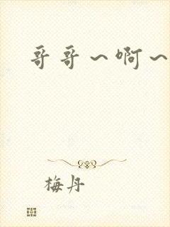 哥哥～啊～高h封面