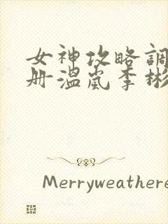 女神攻略调教手册温岚李彬txt