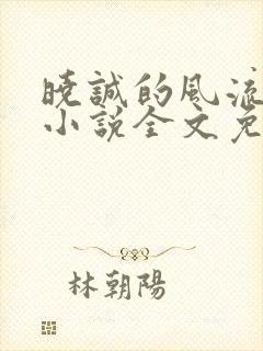 晓诚的风流人生小说全文免费阅读最
