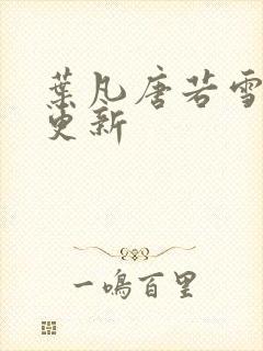 叶凡唐若雪章节更新