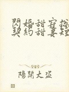 闪婚甜宠总裁的契约甜妻短剧