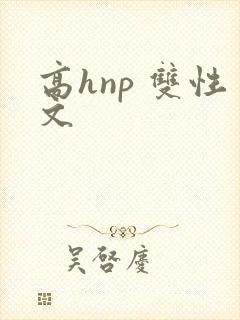 高hnp 双性文封面