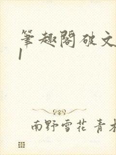 笔趣阁破文1v1