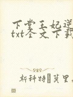 下堂王妃逆袭记txt全文下载