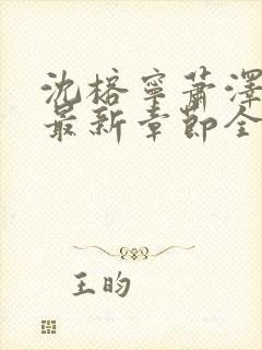 沈榕宁萧泽小说最新章节全文阅读封面