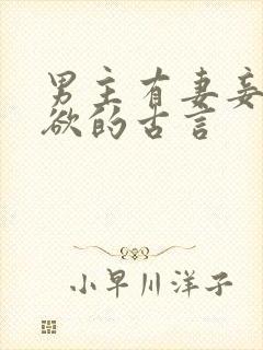 男主有妻妾很重欲的古言