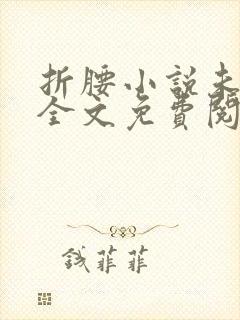 折腰小说未删减全文免费阅读完整版封面