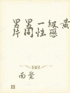 男男一级黄色大片同性恋