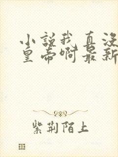 小说我真没想当皇帝啊最新章节