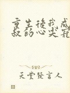 重生后我成了皇叔的心尖宠电视剧