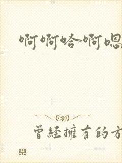 啊啊哈啊嗯不要封面