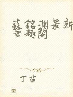 苏铭渊最新章节笔趣阁