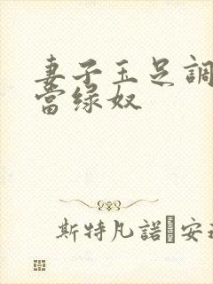 妻子玉足调教我当绿奴封面