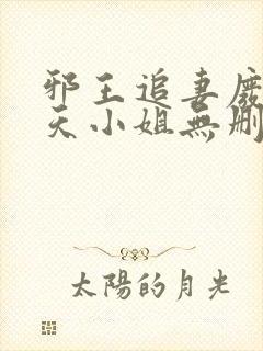 邪王追妻废材逆天小姐无删减