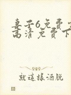 妻子6免费完整高清免费下载版电视剧