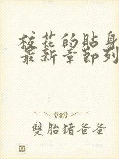 校花的贴身高手最新章节列表