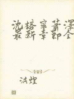 沈榕宁萧泽小说最新章节全文阅读