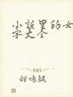 小说里的女主名字大全