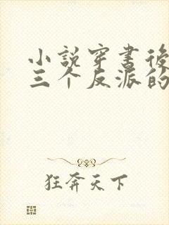 小说穿书后成了三个反派的恶毒后娘封面