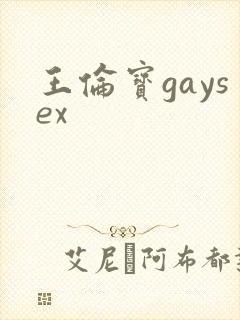 王伦宝gaysex