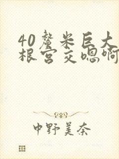40厘米巨大整根宫交嗯啊封面