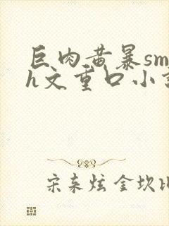 巨肉黄暴sm高h文重口小说