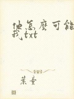 他怎么可能喜欢我txt