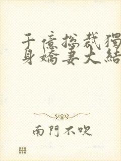 千亿总裁独宠替身娇妻大结局