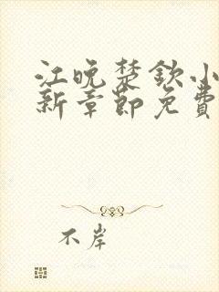 江晚楚钦小说最新章节免费阅读