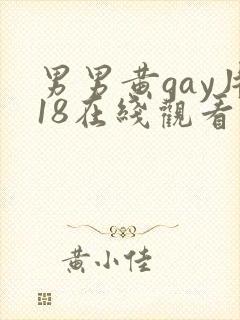男男黄gay片18在线观看封面