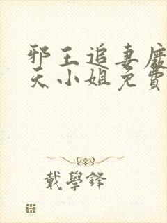 邪王追妻废材逆天小姐免费阅读全文