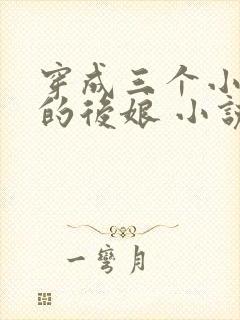 穿成三个小反派的后娘 小说