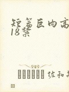短篇巨肉高h文18禁封面